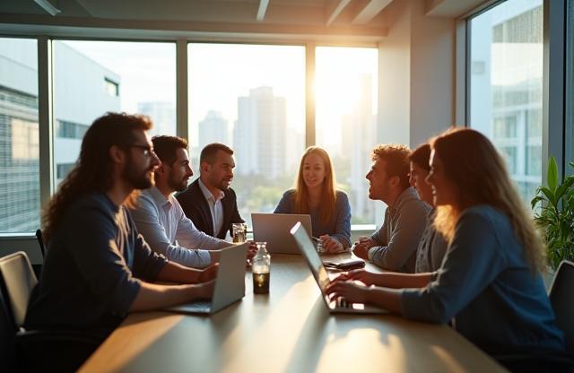 BrInvest team collaborating at São Paulo office